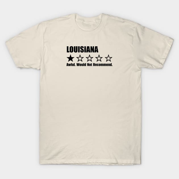 Louisiana One Star Review T-Shirt by Rad Love